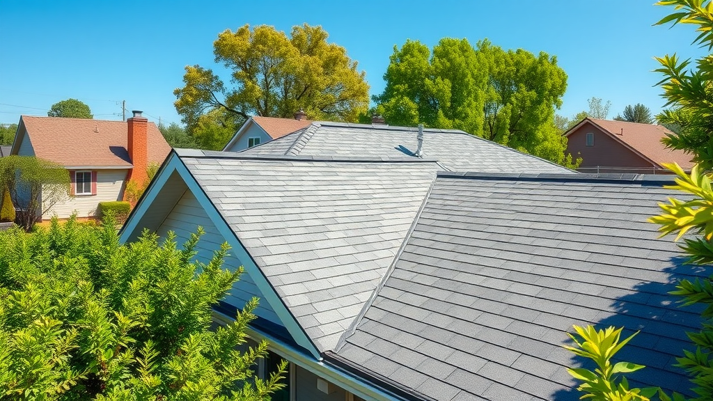 clean residential roof after professional wash in a sunny suburban neighborhood, should you clean your roof