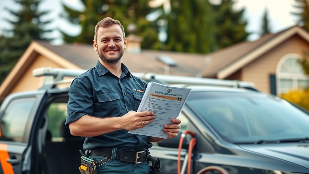 roof cleaning service certifications eugene oregon professional roof cleaner near company vehicle