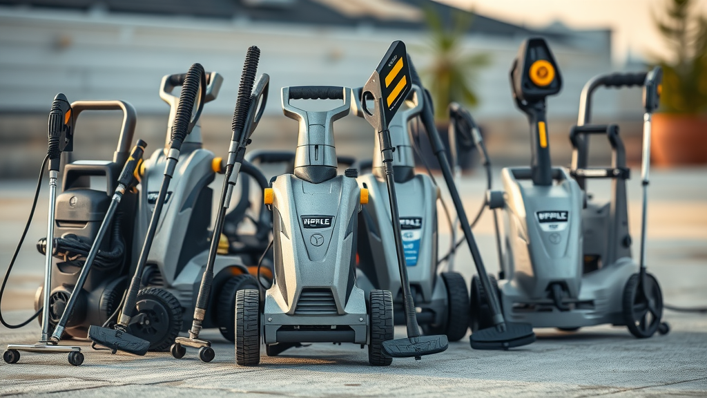 Industrial grade and consumer grade pressure washers used in Eugene