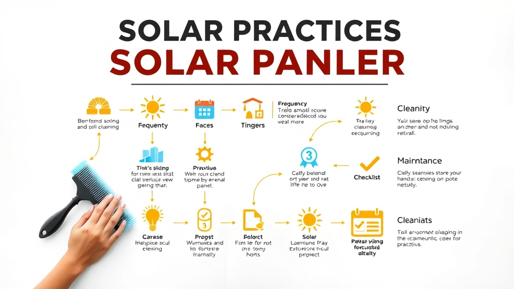 infographic best practices for solar panel cleaning frequency and maintenance tips maximizing solar panel performance
