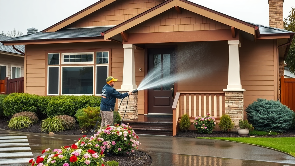 Experts providing house soft washing in Eugene, OR gently clean home exteriors