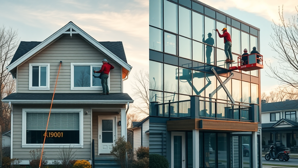 split view window cleaning services prices eugene residential vs commercial