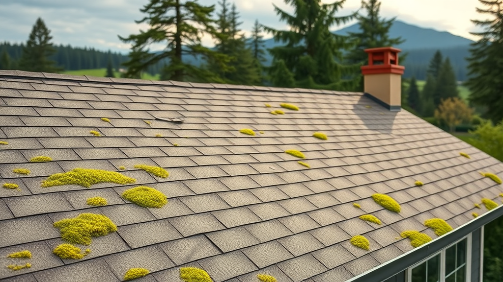 Clean residential roof in Eugene, OR surrounded by lush Oregon greenery