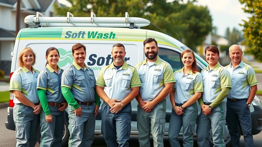 professional soft wash service team business van customer reviews