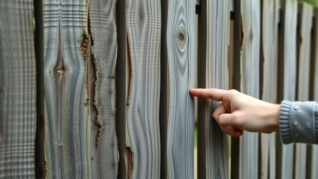 aged wooden fence with warping and loose boards how to clean a fence before staining fence cleaning safety inspection