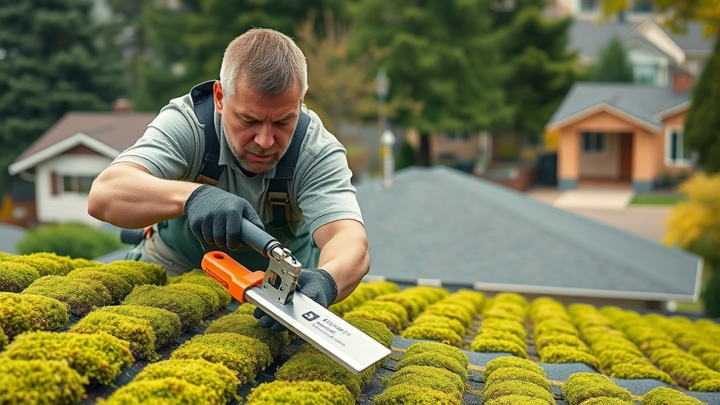 Professional moss removal Eugene Oregon specialized roof cleaning service