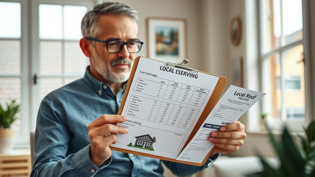 Eugene homeowner reviewing soft wash roof cleaning price list