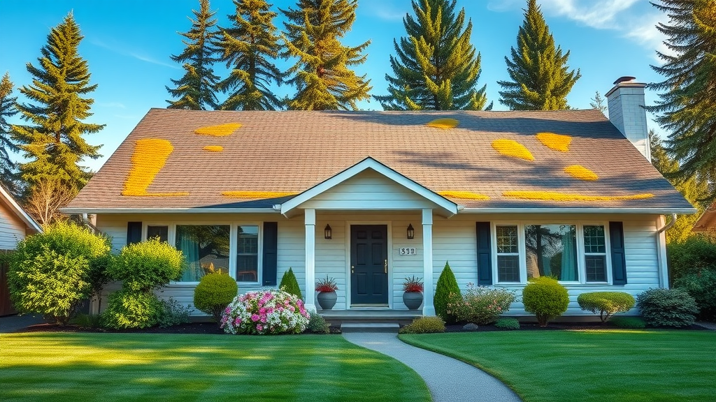 Beautifully soft washed house in Eugene, OR with clean siding and moss-free roof