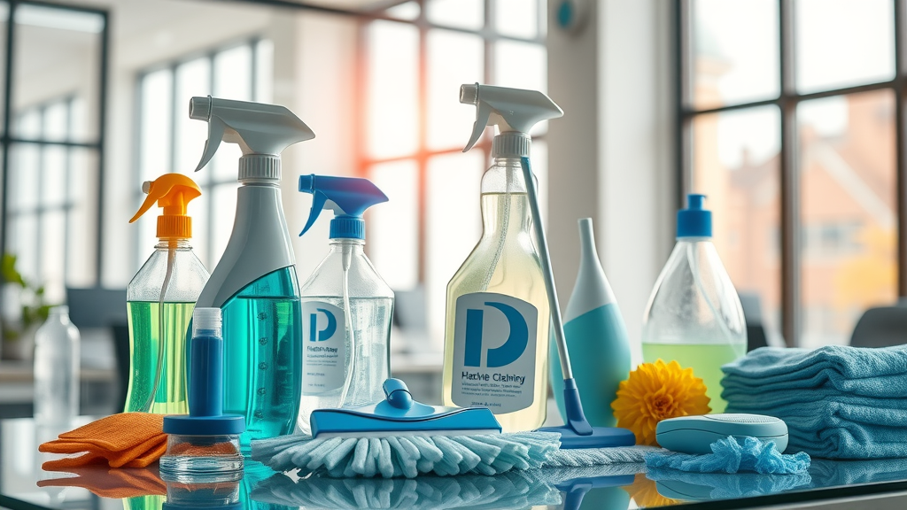 cutting edge window cleaning equipment: modern glass cleaning tools and microfiber equipment in Eugene OR, sunlight through large windows