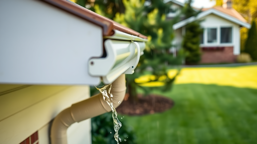 gutter cleaning in Eugene - properly functioning gutter channels rainwater away from home foundation
