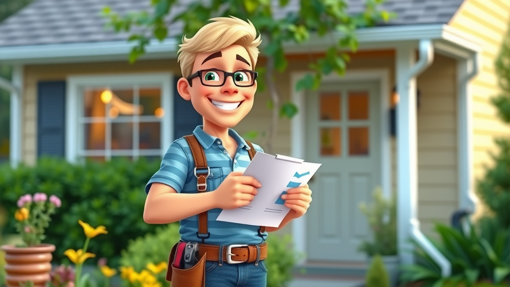 gutter maintenance in Eugene OR - homeowner marking checklist after successful professional cleaning