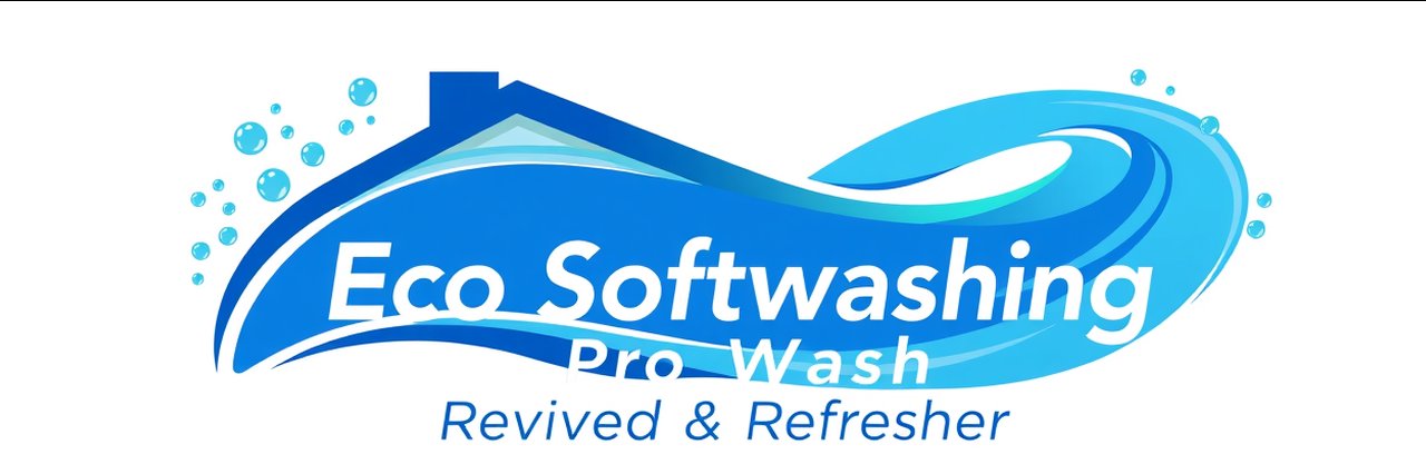 Soft washing services Eugene Oregon modern eco-friendly business logo design