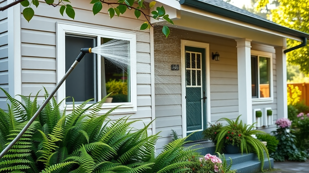 Soft washing leaves Eugene, Oregon home gleaming and mold-free