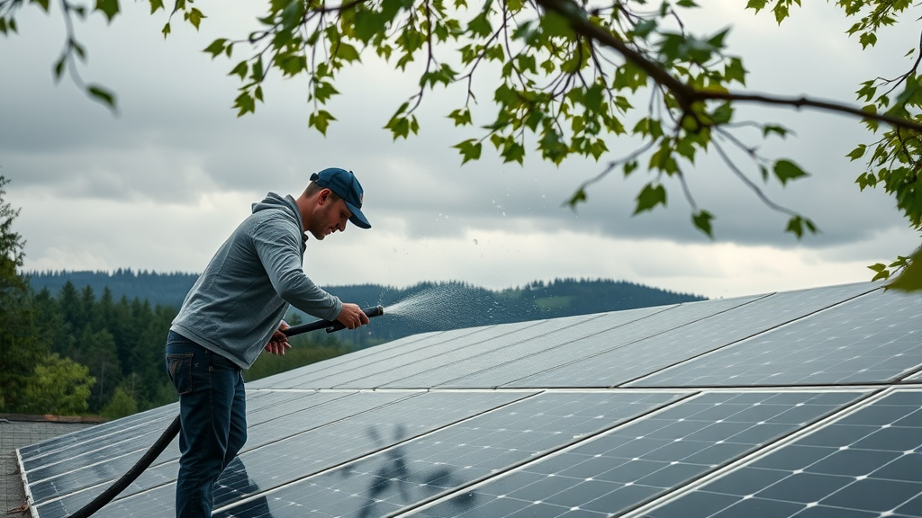 Expert solar panel cleaning in Eugene OR with professional eco-friendly methods