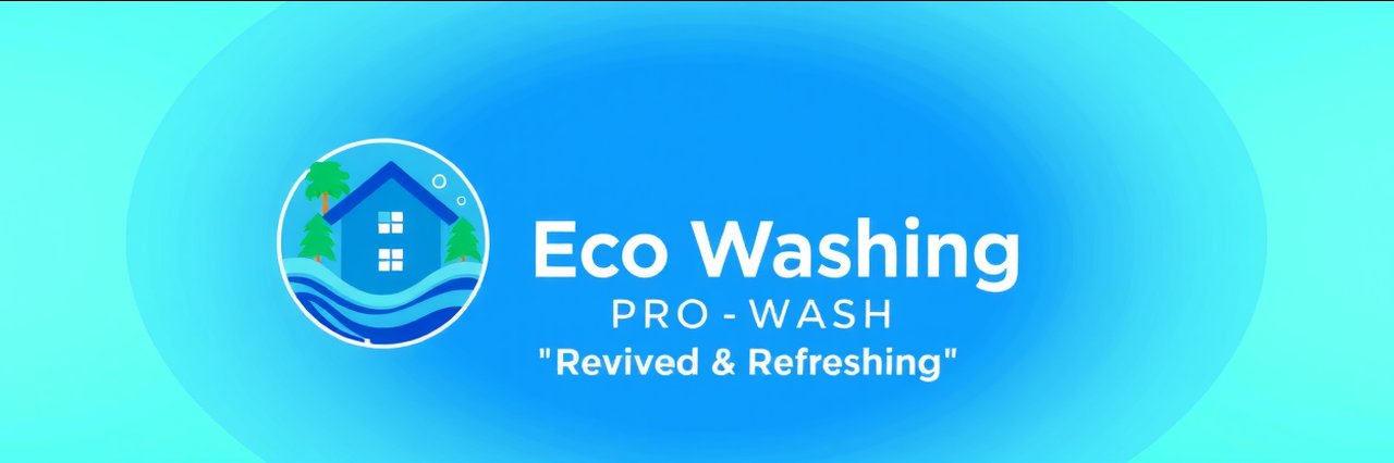 Eco Washing Pro Wash logo with mountains and waves for dryer vent cleaning Eugene, OR