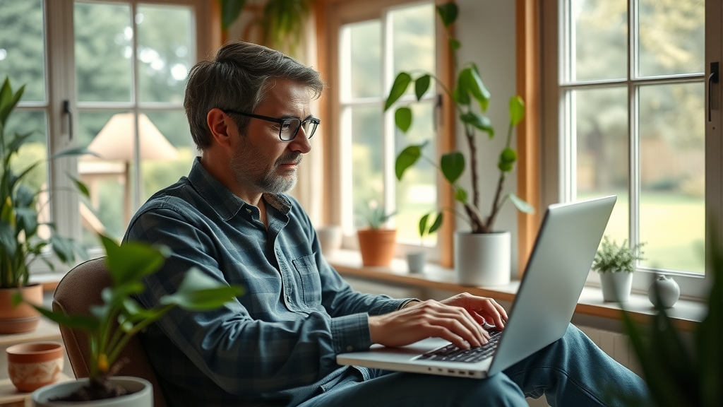 Complete home services in Eugene Oregon - homeowner books home care online in a cozy Eugene office setting