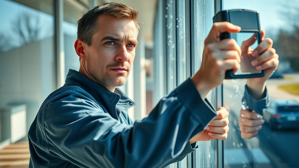 window cleaner using pure water technology for streak-free window cleaning in Eugene Oregon