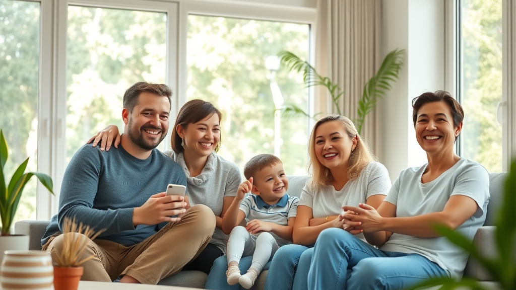hvac home cleaning services in eugene oregon - healthy family breathing clean air in modern home