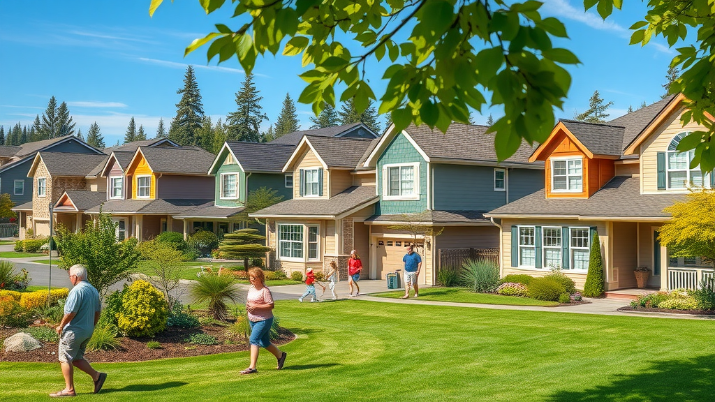 property maintenance in springfield oregon vibrant residential neighborhood well-maintained houses landscaping families Springfield Oregon