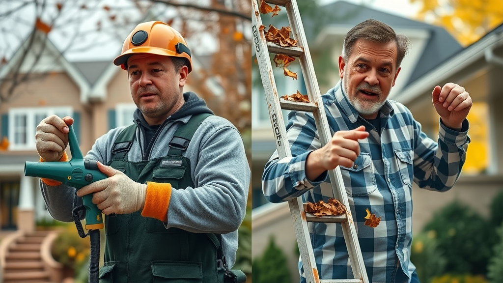 Pro professional gutter cleaning technician vs DIY gutter cleaning Springfield Oregon