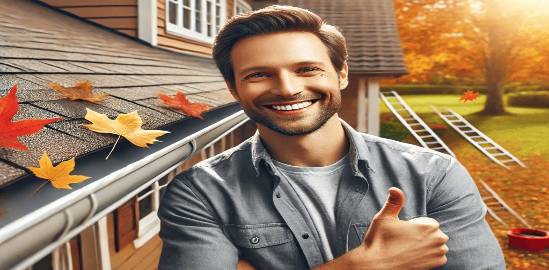 Professional gutter cleaning services in Eugene, Oregon, by Refreshing Pro Wash, ensuring clear and debris-free gutters to protect your home from water damage and improve functionality.